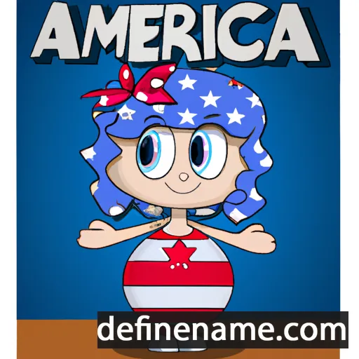 cartoon of the name América