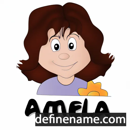 cartoon of the name Amela