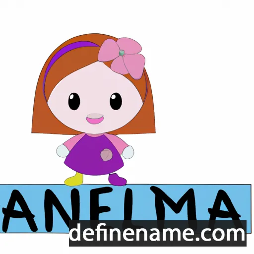 cartoon of the name Amelina