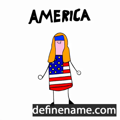 cartoon of the name America