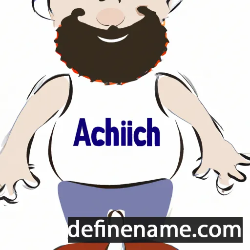 cartoon of the name Amichai