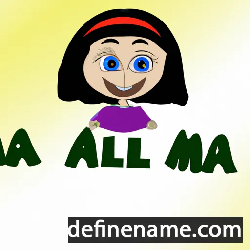 cartoon of the name Amila