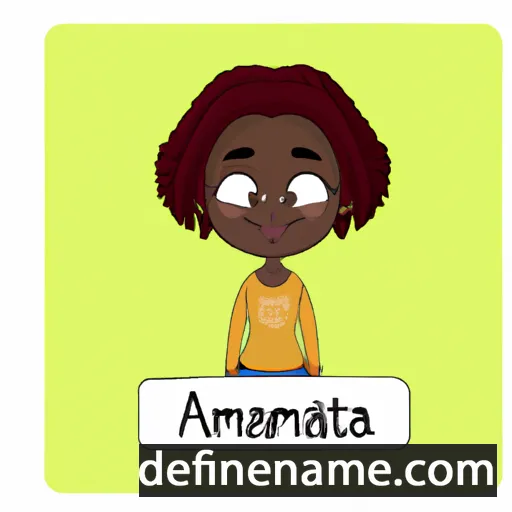 Aminata cartoon