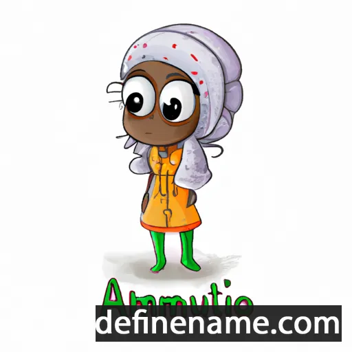 cartoon of the name Aminatou