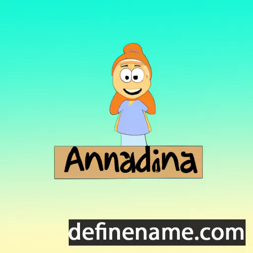 cartoon of the name Aminda