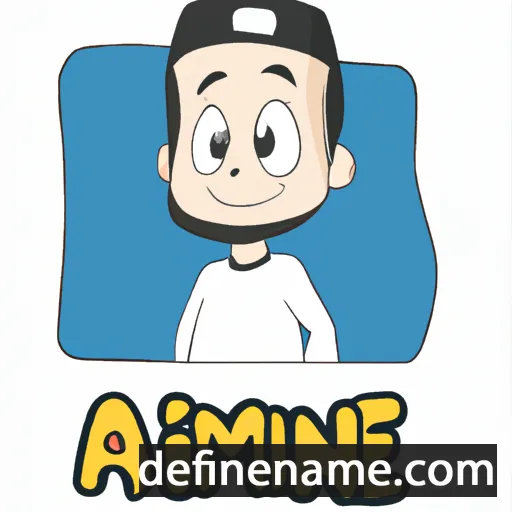 cartoon of the name Amine