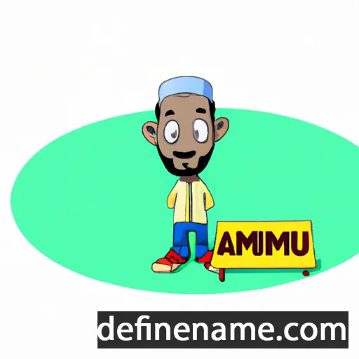 cartoon of the name Aminu