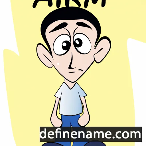 cartoon of the name Amir