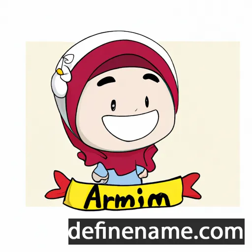 cartoon of the name Amirah