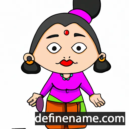 cartoon of the name Amita