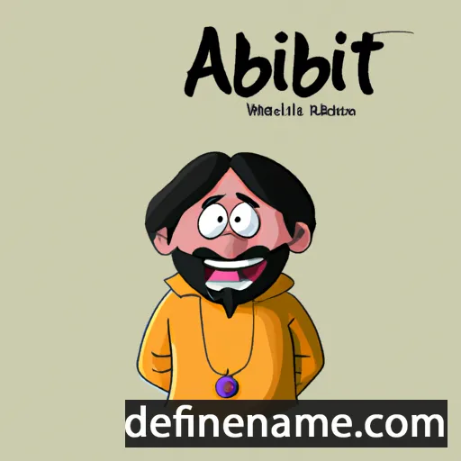 cartoon of the name Amitabh