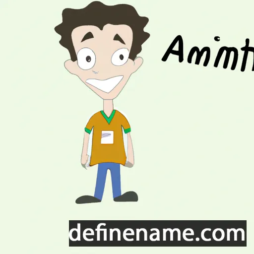 cartoon of the name Amitai