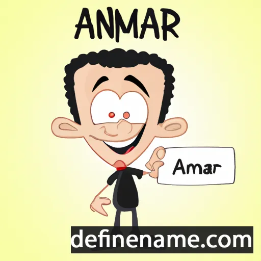 cartoon of the name Ammar