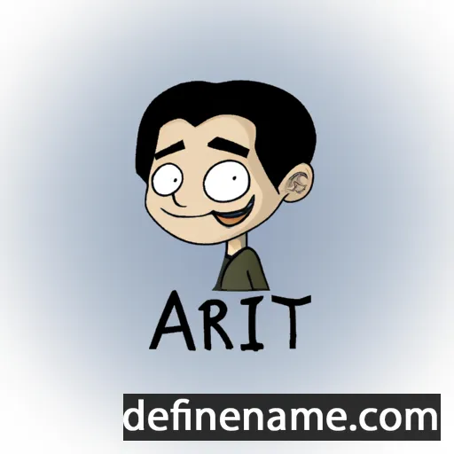 cartoon of the name Amrit