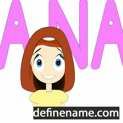 cartoon of the name Ana