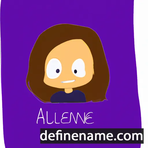 cartoon of the name Anaëlle