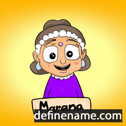 cartoon of the name Anamarija