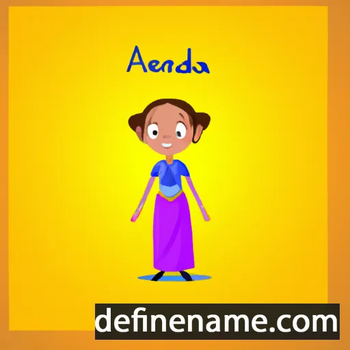 cartoon of the name Ananda