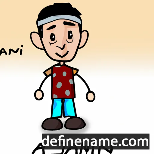 cartoon of the name Anani