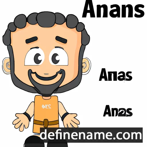 cartoon of the name Ananias