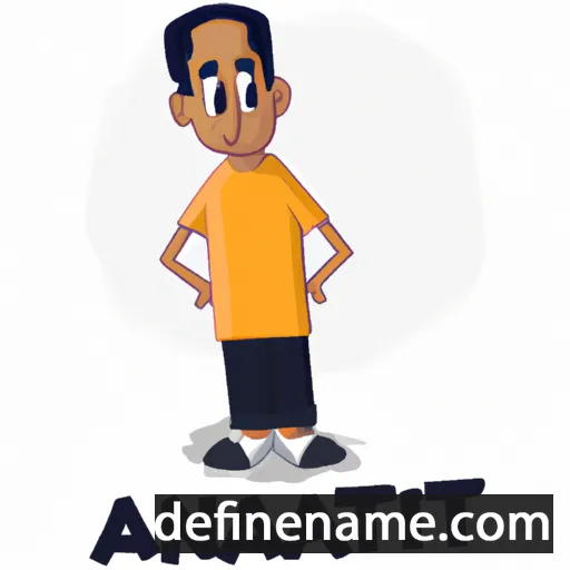 cartoon of the name Anant