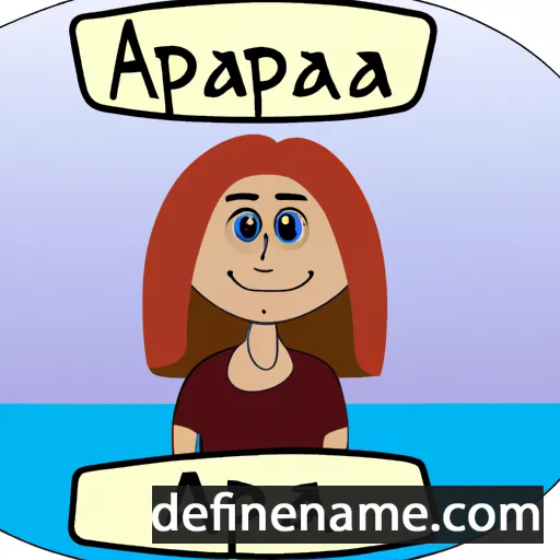 cartoon of the name Anapa