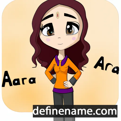 cartoon of the name Anara