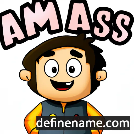 cartoon of the name Anas