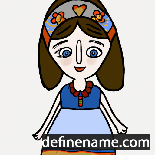 cartoon of the name Anastasija