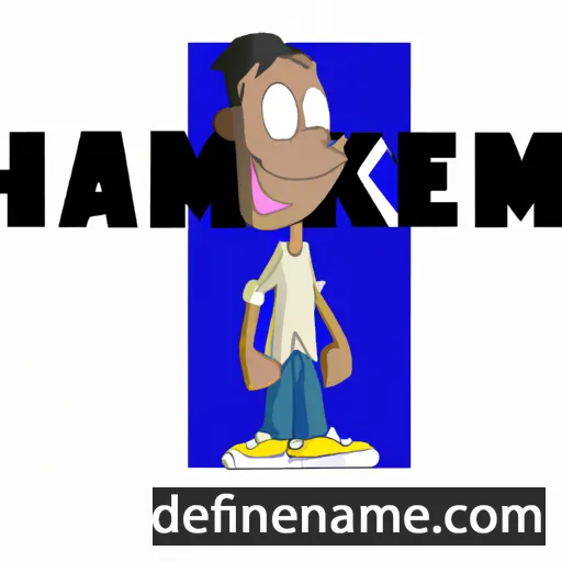 cartoon of the name Hakeem