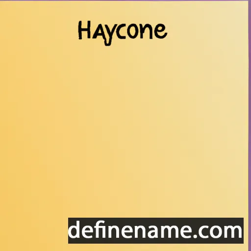 cartoon of the name Halcyone