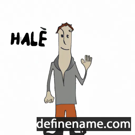 cartoon of the name Hale