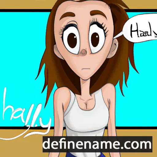 cartoon of the name Haley