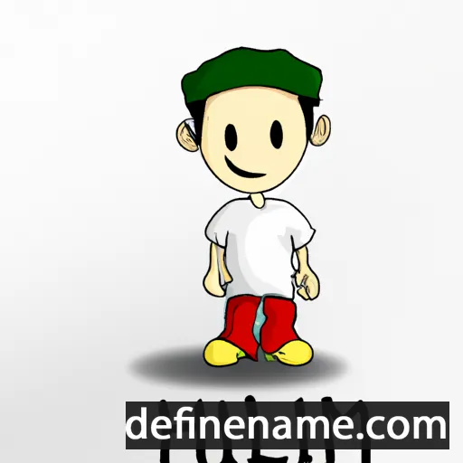 cartoon of the name Halim