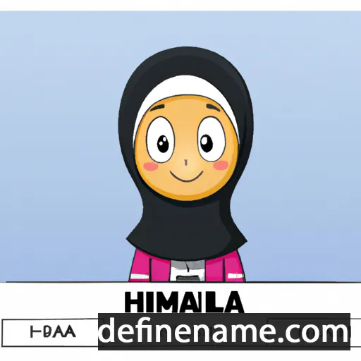 cartoon of the name Halimah