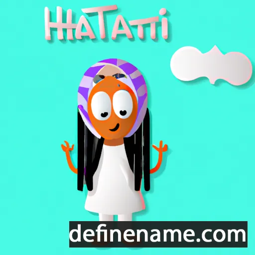 cartoon of the name Halimatu