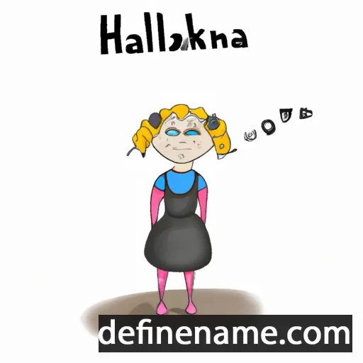 cartoon of the name Halinka