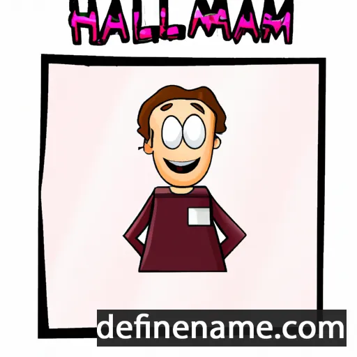 cartoon of the name Hallam