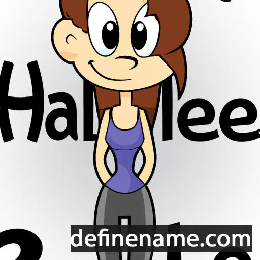 cartoon of the name Halle