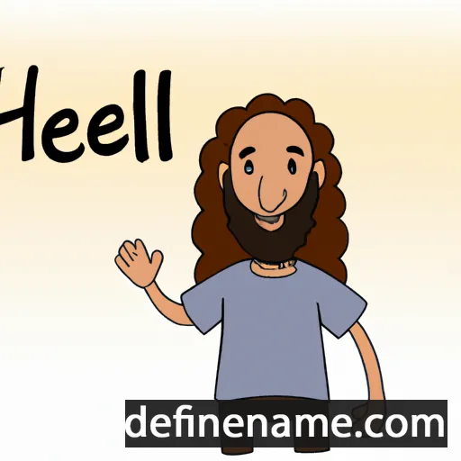 cartoon of the name Hallel