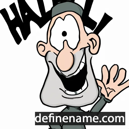 cartoon of the name Hallr