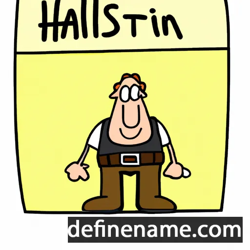 cartoon of the name Hallsteinn