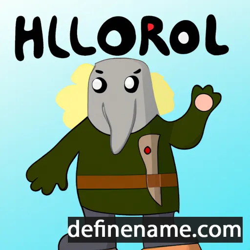 cartoon of the name Hallþórr