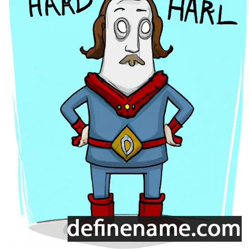 cartoon of the name Hallvarðr