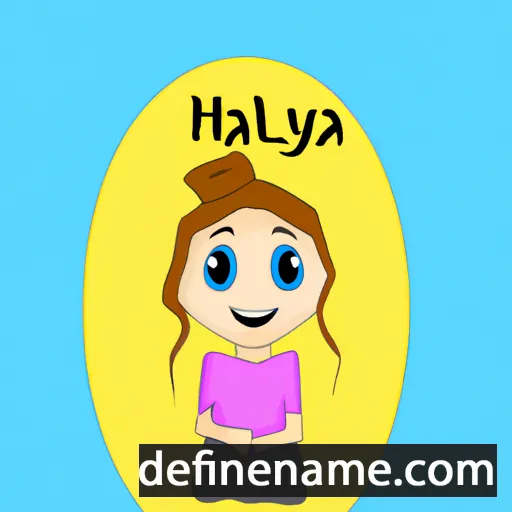 cartoon of the name Halyna