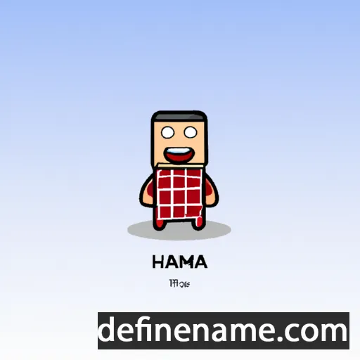 cartoon of the name Hama