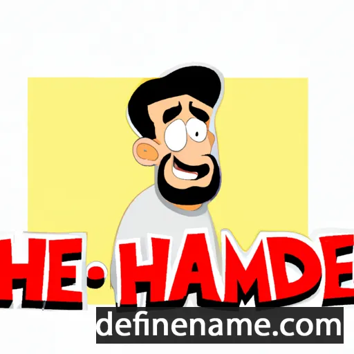 cartoon of the name Hameed