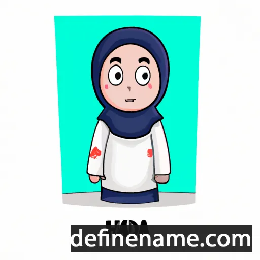 cartoon of the name Hamida