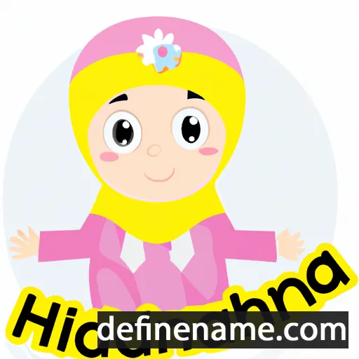 cartoon of the name Hamidah