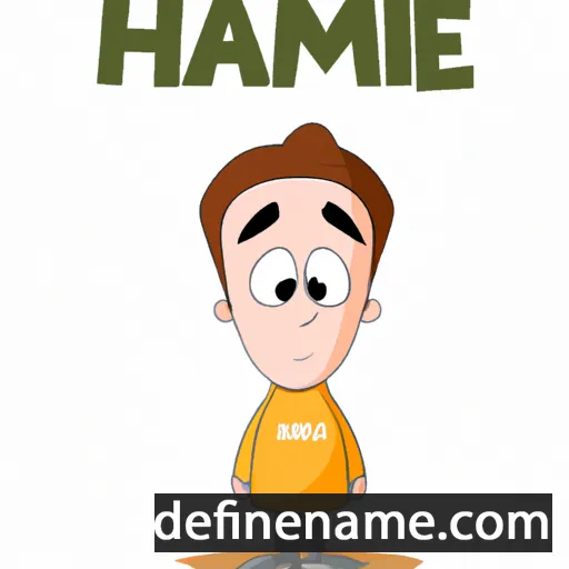 cartoon of the name Hamide